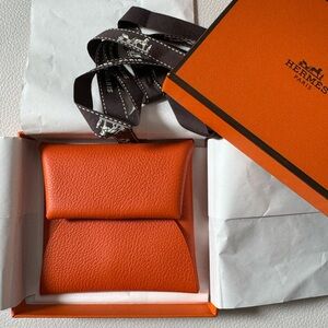 Hermes Bastia Coin Purse Orange 🍊